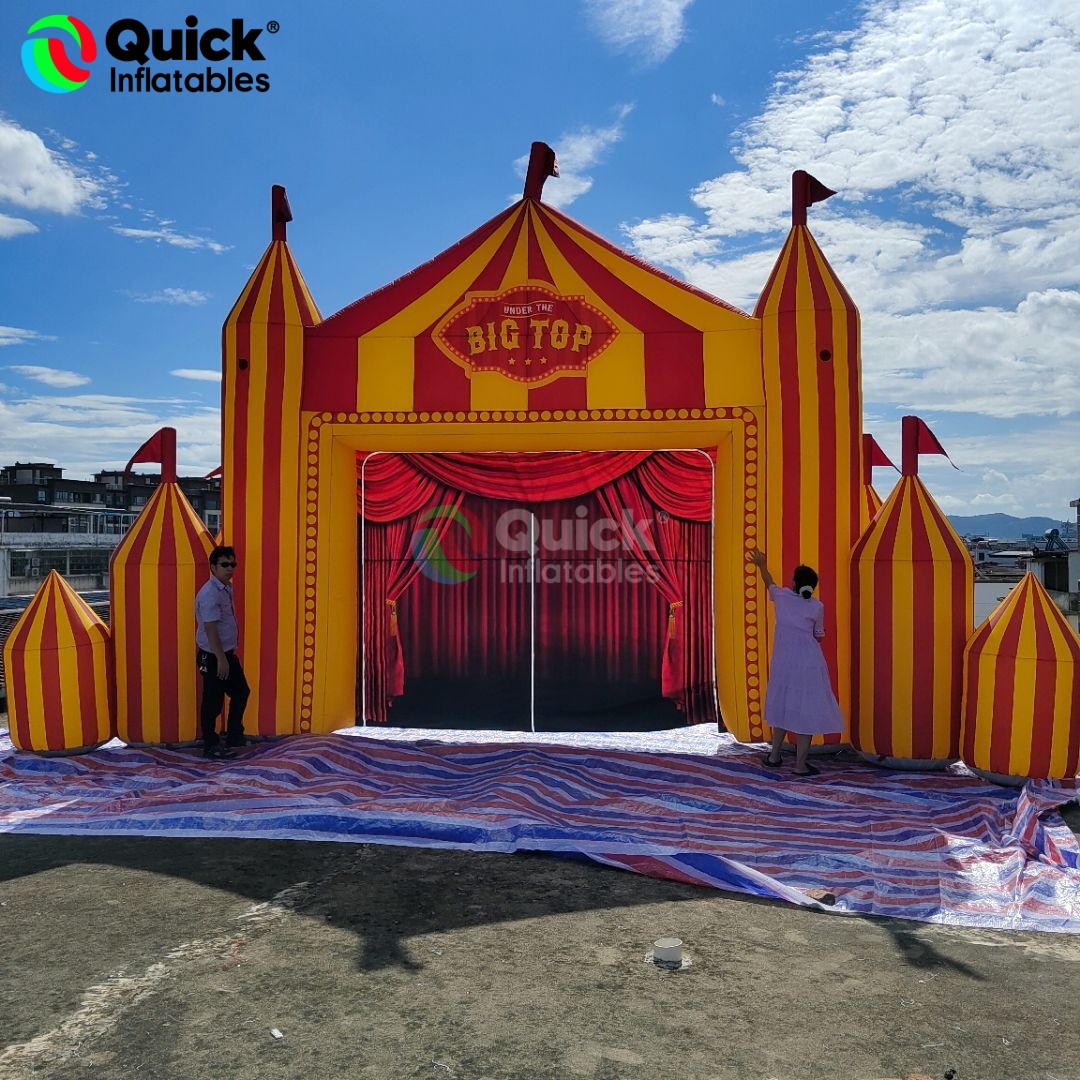 Giant Inflatable Circus Arch Colorful Inflatable Party Entrance Arch for Circus Events & Celebrations - Image 2