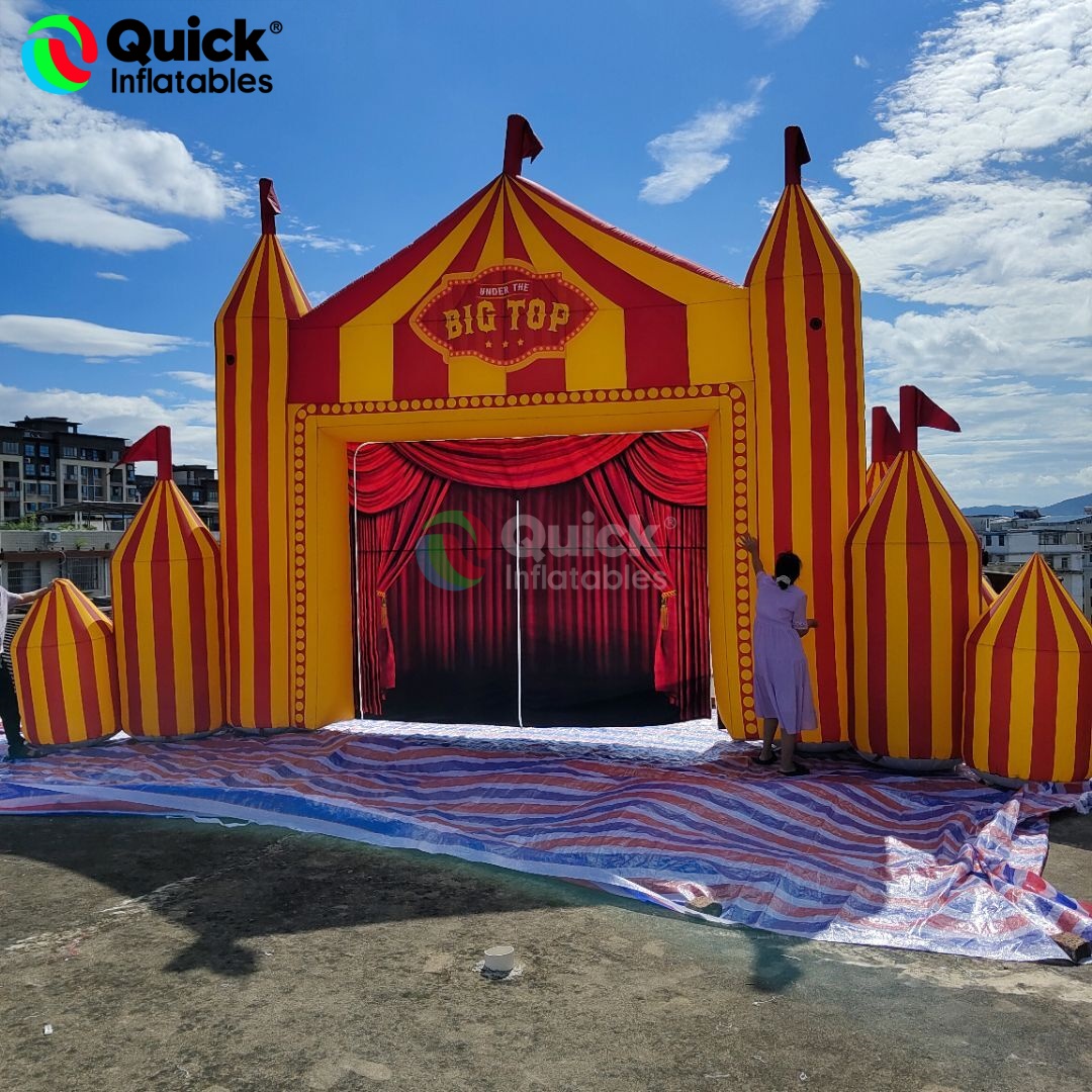 Giant Inflatable Circus Arch Colorful Inflatable Party Entrance Arch for Circus Events & Celebrations - Image 3