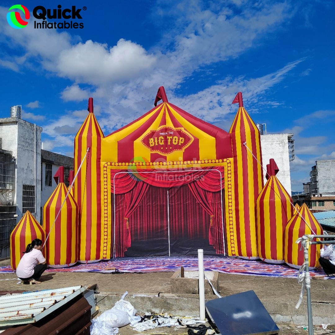 Giant Inflatable Circus Arch Colorful Inflatable Party Entrance Arch for Circus Events & Celebrations - Image 4
