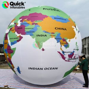 Inflatable Earth Map