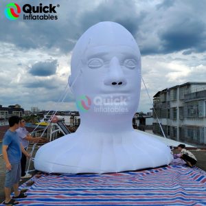 inflatable human face