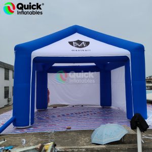 inflatable tent with curtains