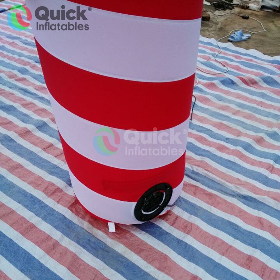 Inflatable Candy Cane Arch Red and White Striped Candy Christmas Inflatable Decoration Merry Christmas Entrance Archway for Holiday& Events - Image 5