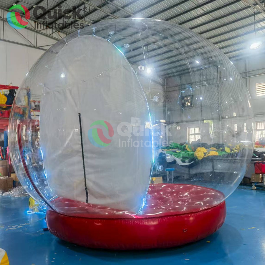 Inflatable Christmas Transparent Tent with Kind Santa Claus Background Custom Inflatable Snow Globe for Holiday Decorations and Events - Image 5