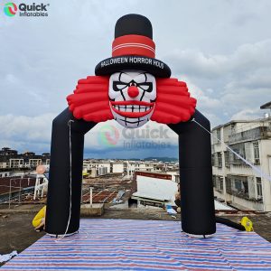 Customizable Inflatable Clown Arch with Blower, Suitable for Decorating The Entrance of Halloween Events