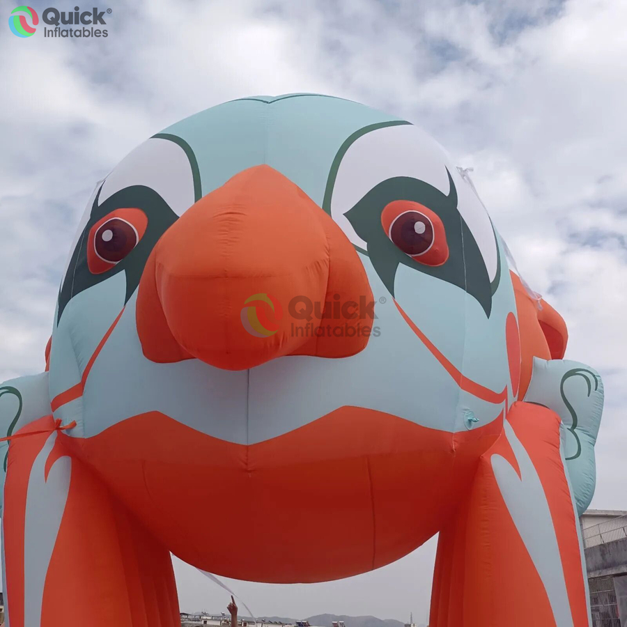 Customizable Logo and Colorful Inflatable Skull Mask Arch with Blower, Halloween Inflatable Balloon Entrance Decoration - Image 5
