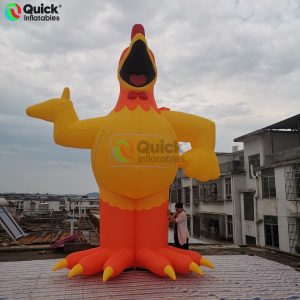 ​Inflatable Cartoon Big Mouth Rooster Mascot – Customizable Logo for Promotional Events & Brand Decor​