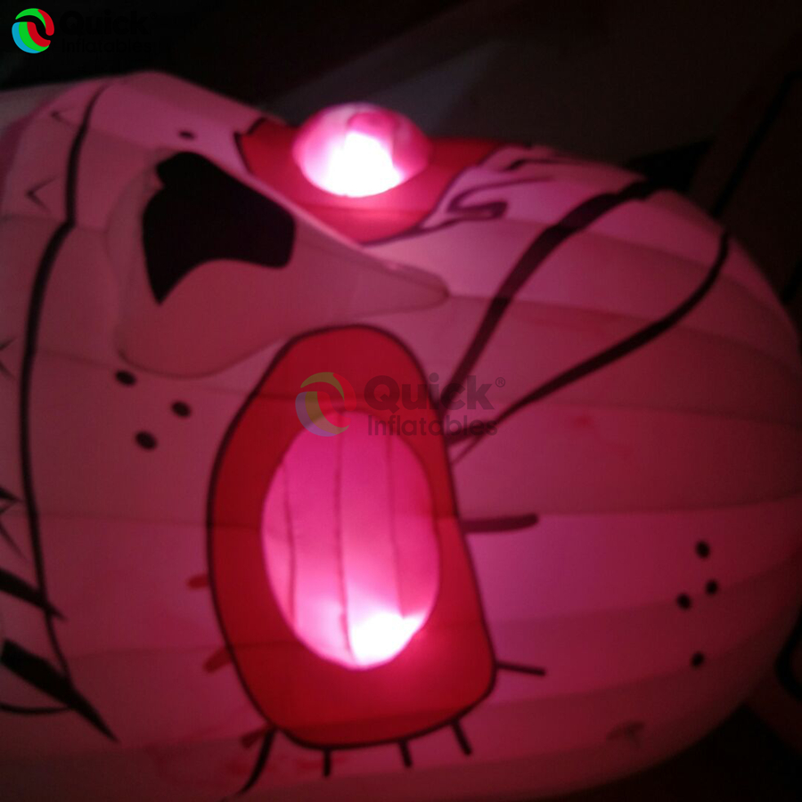 3mH Halloween Hot Selling Horror Inflatable Rabbit Made of Oxford Cloth with Blower and LED Lights - Image 6