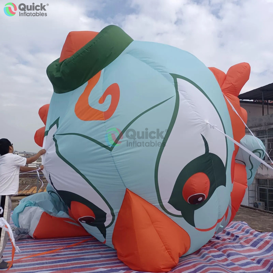 Customizable Logo and Colorful Inflatable Skull Mask Arch with Blower, Halloween Inflatable Balloon Entrance Decoration - Image 2