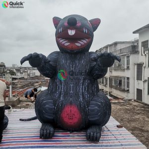 3m-High Giant Inflatable Mouse, Customizable Halloween Animal Model for Indoor and Outdoor Decoration