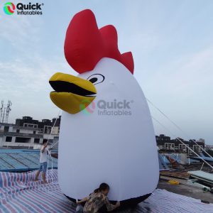 Inflatable Rooster Head – Lightweight Durable Oxford Cloth with Air Blower & Customizable Logo for Promotional Decor​