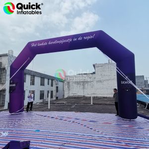 Purple Inflatable Velcro Arch