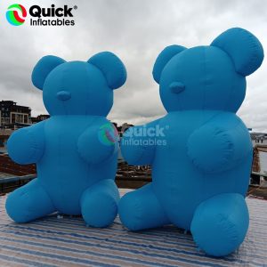 Blue Inflatable Teddy Bear