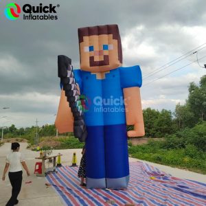 Inflatable Steve with Sword
