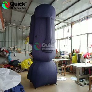 Inflatable easter statue stone