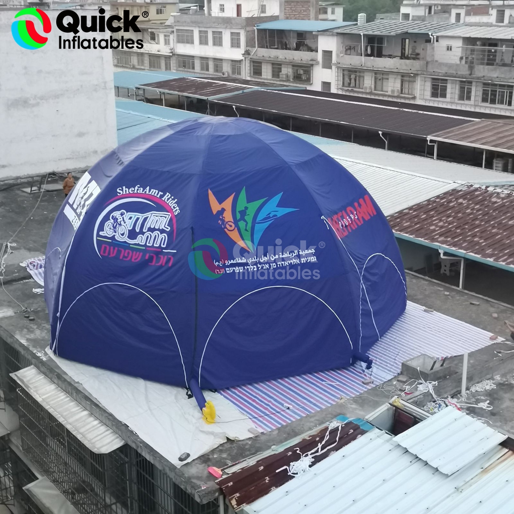 Blue Inflatable Spider Tent