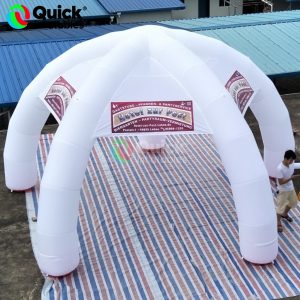white spider tent