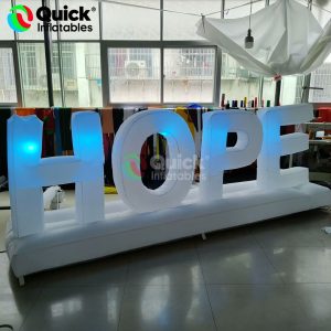 Inflatable HOPE Letters