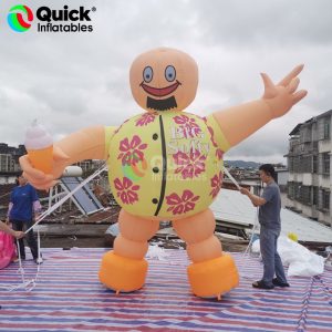 Inflatable Man with Ice Cream