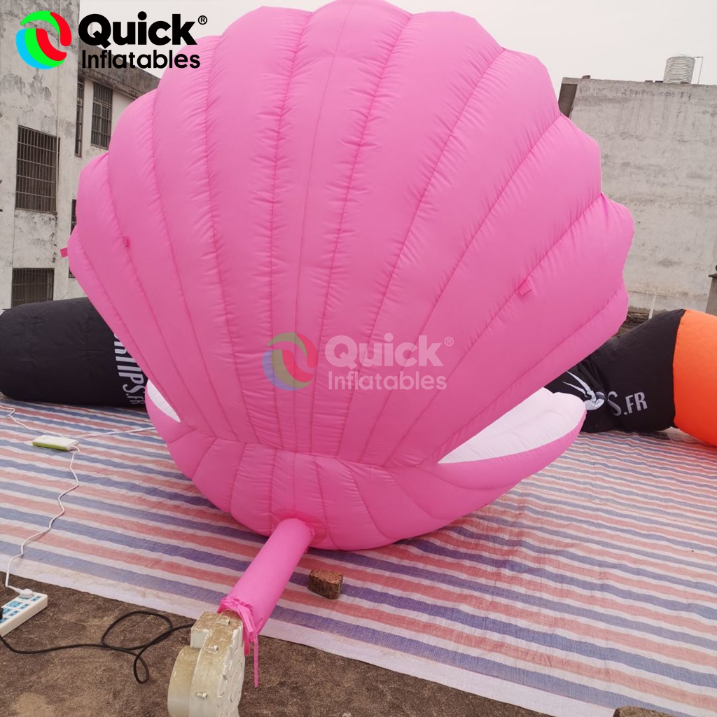 inflatable mermaid on clam
