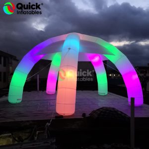 inflatable spider tent with led lights